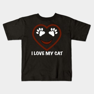 I love my cat Kids T-Shirt